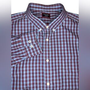 UNTUCKit Raviello Long Sleeve Button Up Size XXXL Red Blue